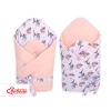 Double-sided baby nest with stiffening with bow - little doggies