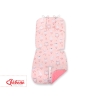 Double-sided Baby Pram Liner Pad Cushion  - ballerinas pink/powder pink