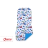Double-sided Baby Pram Liner Pad Cushion  - bus/ turquoise
