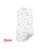 Double-sided Baby Pram Liner Pad Cushion  - clouds gray/gray