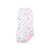 Double-sided Baby Pram Liner Pad Cushion  - clouds gray/pink