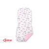 Double-sided Baby Pram Liner Pad Cushion  - clouds gray/pink