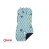 Double-sided Baby Pram Liner Pad Cushion  - mint forest/dark blue