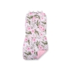 Double-sided Baby Pram Liner Pad Cushion  - peony flower pink/pink