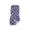 Double-sided Baby Pram Liner Pad Cushion  - rabbits navy blue/gray