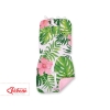 Double-sided Baby Pram Liner Pad Cushion  - tropical flowers/pink