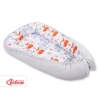 Double-sided Babynest- funny elephants/gray