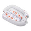 Double-sided Babynest- funny elephants/gray
