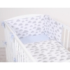 Double-sided bedding set 2-pcs- clouds gray/blue