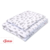 Double-sided bedding set 2-pcs- clouds gray/blue