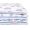Double-sided bedding set 2-pcs- clouds gray/blue