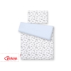 Double-sided bedding set 2-pcs- clouds gray/blue