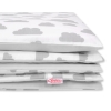 Double-sided bedding set 2-pcs- clouds gray/gray