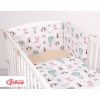 Double-sided bedding set 2-pcs- foxes beige/beige