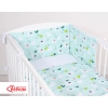 Double-sided bedding set 2-pcs- lama mint/white