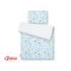 Double-sided bedding set 2-pcs- lama mint/white