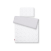 Double-sided bedding set 2-pcs- mini gray stars/gray