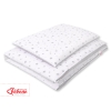 Double-sided bedding set 2-pcs- mini gray stars/gray
