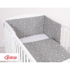 Double-sided bedding set 2-pcs- mini stars white/white