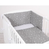 Double-sided bedding set 2-pcs- mini stars white/white