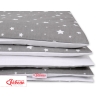 Double-sided bedding set 2-pcs- mini stars white/white