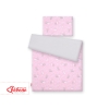 Double-sided bedding set 2-pcs- pink rabbits/Gray