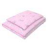 Double-sided bedding set 2-pcs- pink rabbits/Gray
