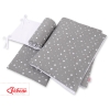 Double-sided bedding set 3-pcs - mini stars white/white