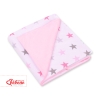 Double-sided Car Seat Baby Wrap Car seat blanket - gray-pink stars