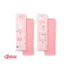 Double sided car seat belts pads Baby Shoulders  ballerinas pink/powder pink