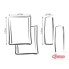 Double sided car seat belts pads Baby Shoulders  clouds gray/gray