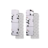 Double sided car seat belts pads Baby Shoulders  Panda gray/gray