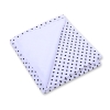 Double-sided car seat blanket- Black dots on white