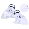 Double-sided car seat blanket- Black stars