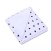 Double-sided car seat blanket- Black stars