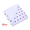 Double-sided car seat blanket- Black stars