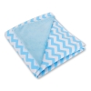 Double-sided car seat blanket- Chevron blue