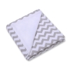 Double-sided car seat blanket- Chevron Gray