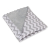 Double-sided car seat blanket- Chevron Gray