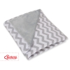 Double-sided car seat blanket- Chevron Gray