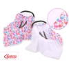 Double-sided car seat blanket - flamingo