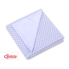 Double-sided car seat blanket- Gray flowers