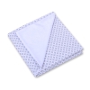 Double-sided car seat blanket- Gray flowers