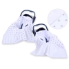 Double-sided car seat blanket- Gray stars on white