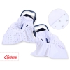 Double-sided car seat blanket- Gray stars on white