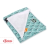 Double-sided car seat blanket - mint forest