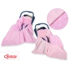 Double-sided car seat blanket- Pink stars