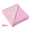 Double-sided car seat blanket- Pink stars