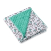 Double-sided car seat blanket - rocking horses