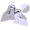 Double-sided car seat blanket- Stars Gray